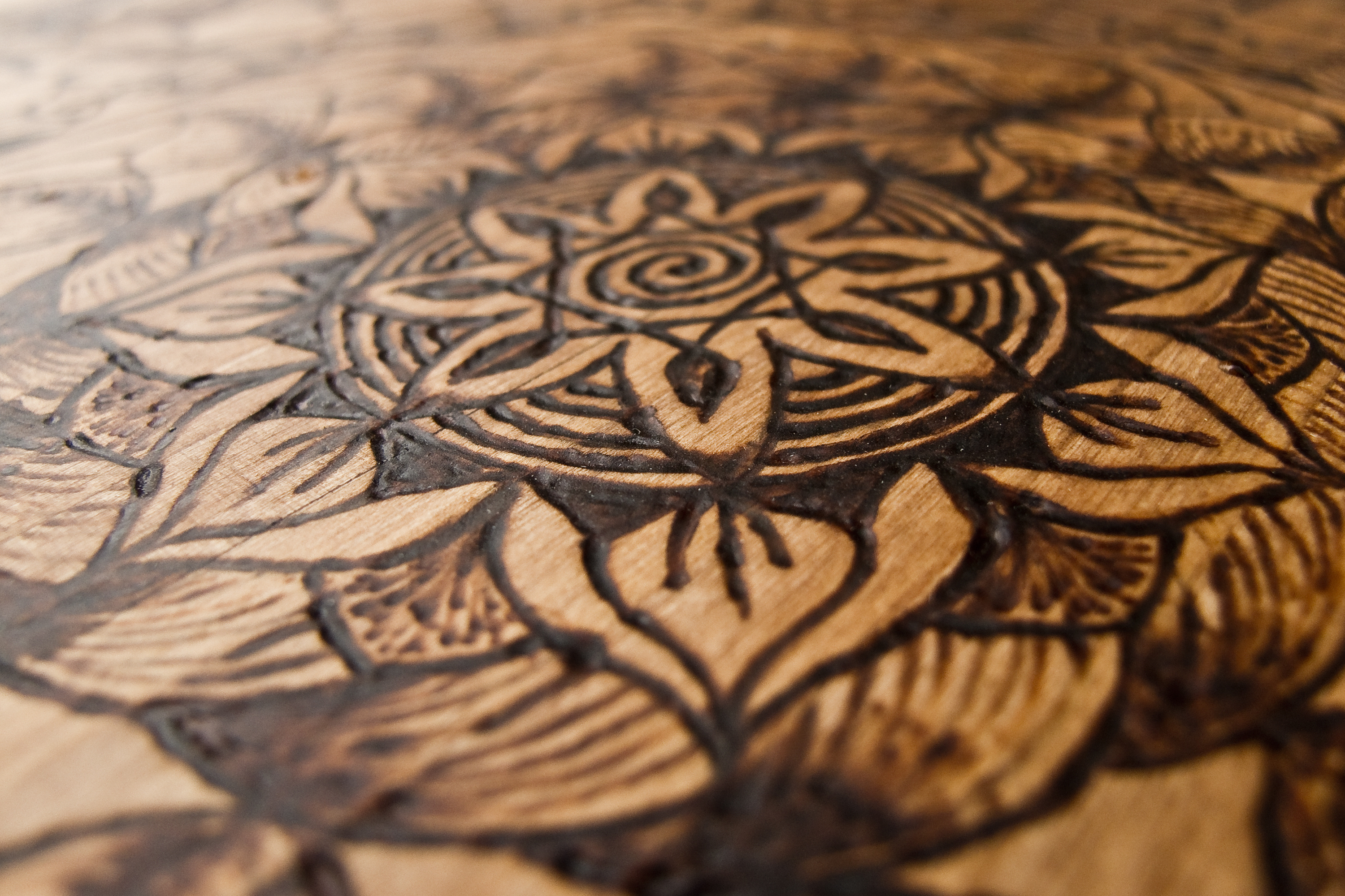 Wood Burning Mandala 